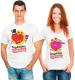 Изображение Парные футболки для двоих Сердешно влюблен / влюблена