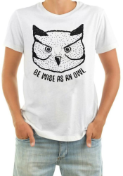 Футболка мужская Be wise as an owl