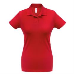Рубашка поло женская, красная, размер S