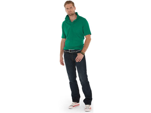 Изображение Рубашка поло Boston мужская, зеленая, размер М