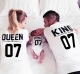 Изображение Футболки для семьи на троих King queen prince 01
