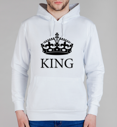 Толстовка с капюшоном King, корона