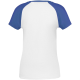 Изображение Футболка женская T-bolka Bicolor Lady, белая с синим