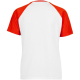 Изображение Футболка мужская T-bolka Bicolor, белая с красным
