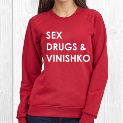 Свитшот SEX DRUGS & VINISHKO
