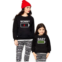 Парные свитшоты для мамы и дочки Mommy Baby