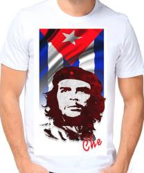 Футболка мужская Che Guevara, флаг, белый 3XL
