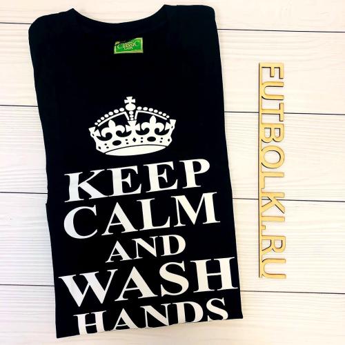 Изображение Футболка Keep calm and wash hands
