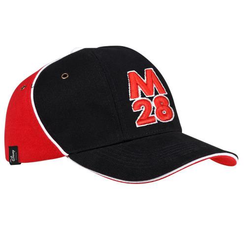 Изображение Бейсболка М28, черная с красным