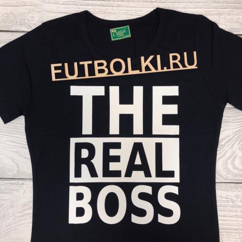 Изображение Парные футболки THE real boss THE Boss