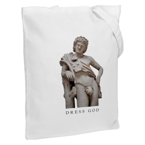 Изображение Холщовая сумка Dress God, молочно-белая