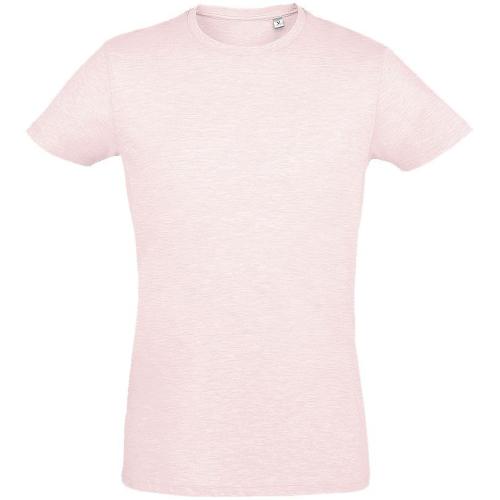 Изображение Футболка мужская приталенная Regent Fit 150, розовый меланж