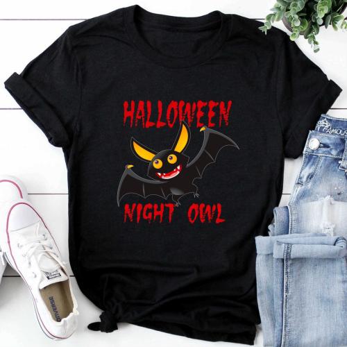 Изображение Футболка женская Halloween night owl