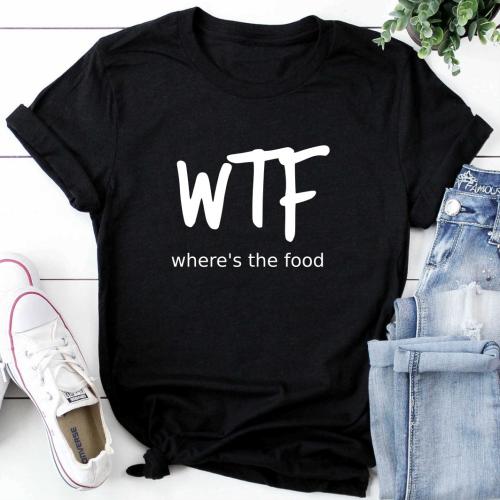Изображение Футболка женская WTF There"s the food (где еда)