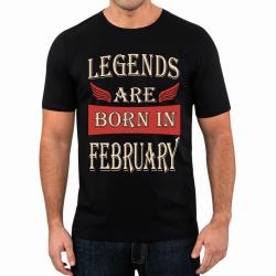 Футболка мужская Legends are born in february