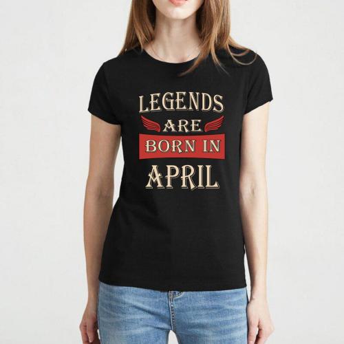Изображение Футболка женская Legends are born in April