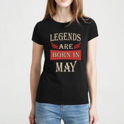 Футболка женская Legends are born in May