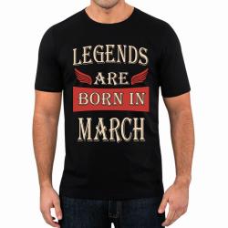 Футболка мужская Legends are born in March