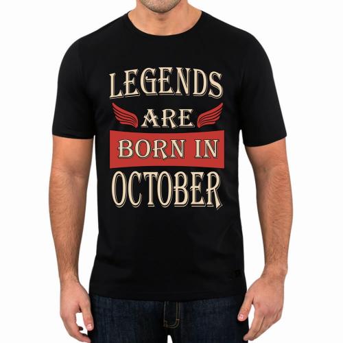 Изображение Футболка мужская Legends are born in October