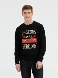 Свитшот Legends are born in february