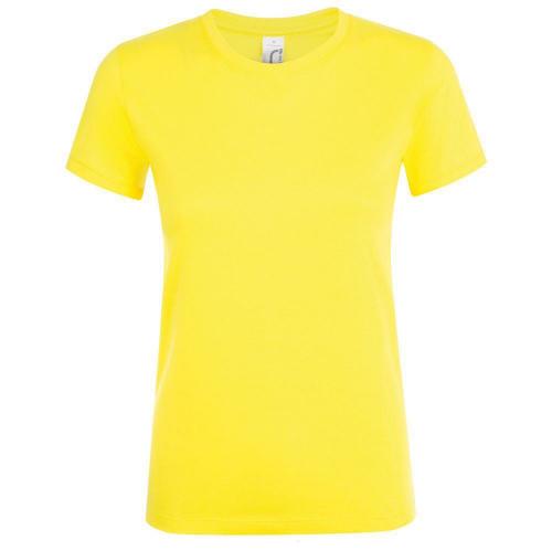 Изображение Футболка женская Regent women, лимонно-желтая, размер L