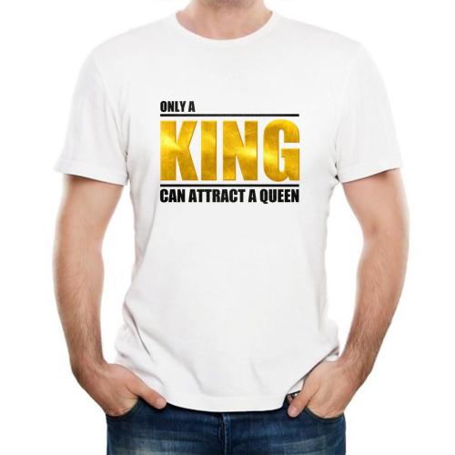Изображение Футболка мужская Only a king, размер 3XL