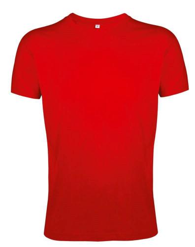 Изображение Футболка мужская приталенная Regent fit, красная, размер S