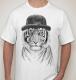 Изображение Футболка мужская Тигр в шляпе, размер 5XL