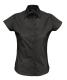 Изображение Рубашка женская с коротким рукавом Excess, черная, размер М