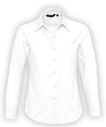 Изображение Рубашка женская с длинным рукавом EMBASSY белая, размер XL