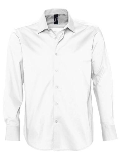 Изображение Рубашка мужская с длинным рукавом BRIGHTON, белая, размер XXL