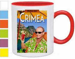 Кружка с Путиным Crimea, красная