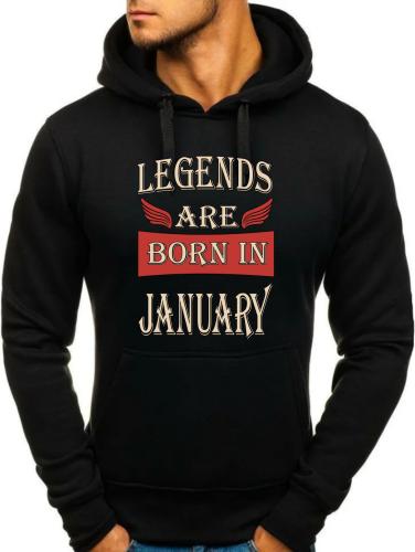 Изображение Худи Legends are born in january, размер XL