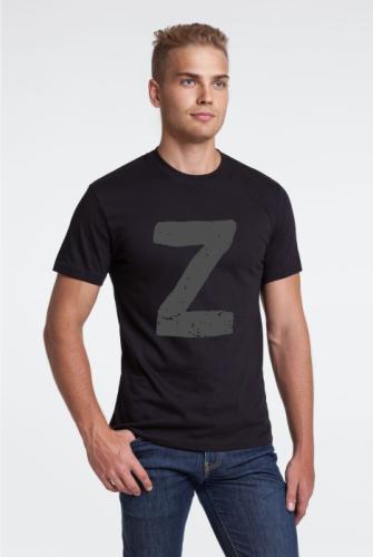 Изображение Футболка мужская Z, черным цветом, размер L