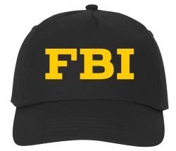 Кепка FBI, желтый бархат
