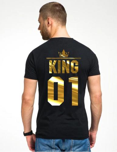 Изображение Футболка мужская King 01, золото глянец, размер XL