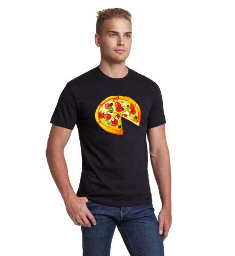 Изображение Футболка мужская Пицца, размер S