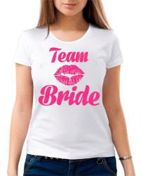 Футболка Банда невесты (Team bride), розовая флюра, размер М