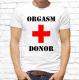 Изображение Футболка мужская orgasm donor, размер L