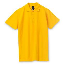 Рубашка поло мужская Spring 210, желтая, размер XXL