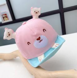 Кепка для малышей розовая Мишка